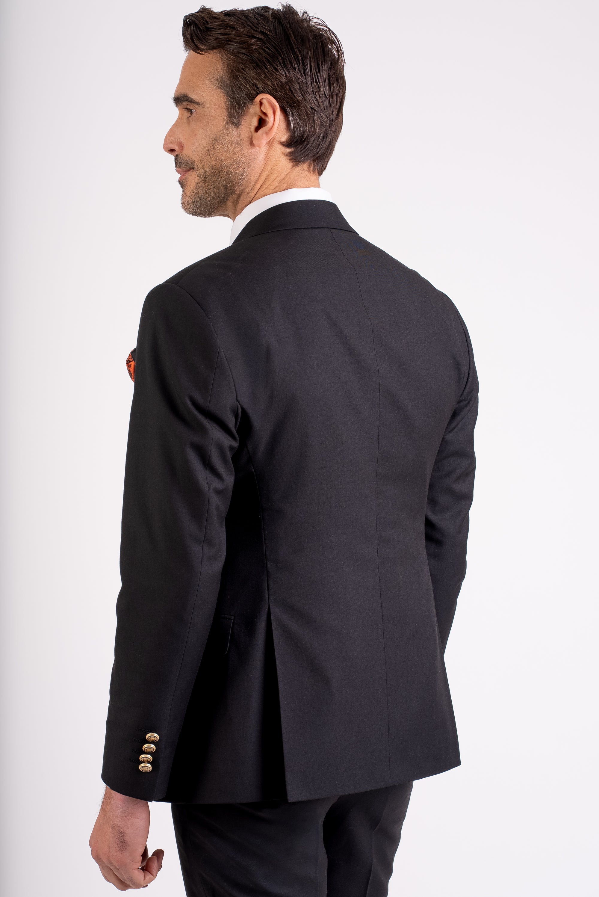 Black Double Breasted Suit