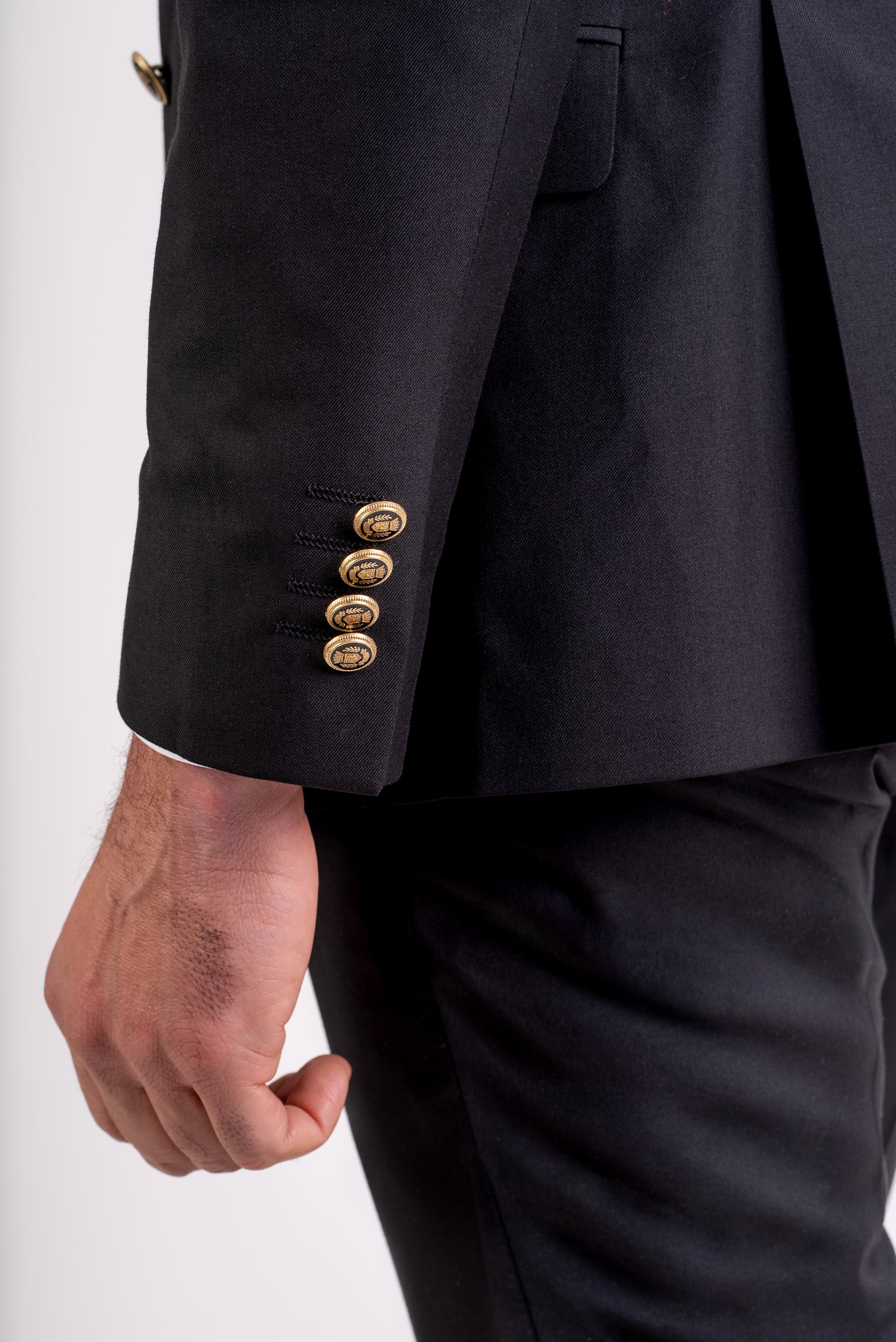 Black Double Breasted Suit