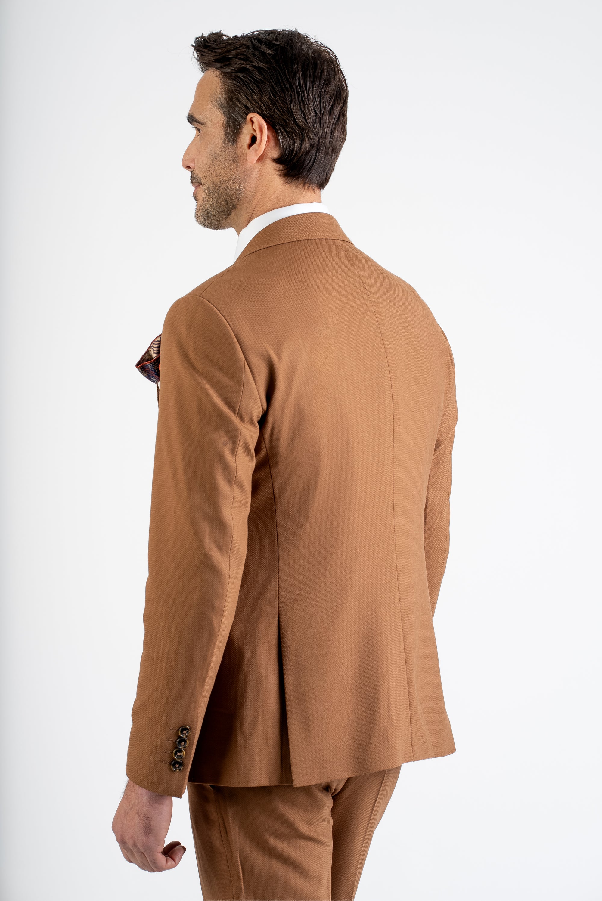 Elegant Slim Fit Tan Suit