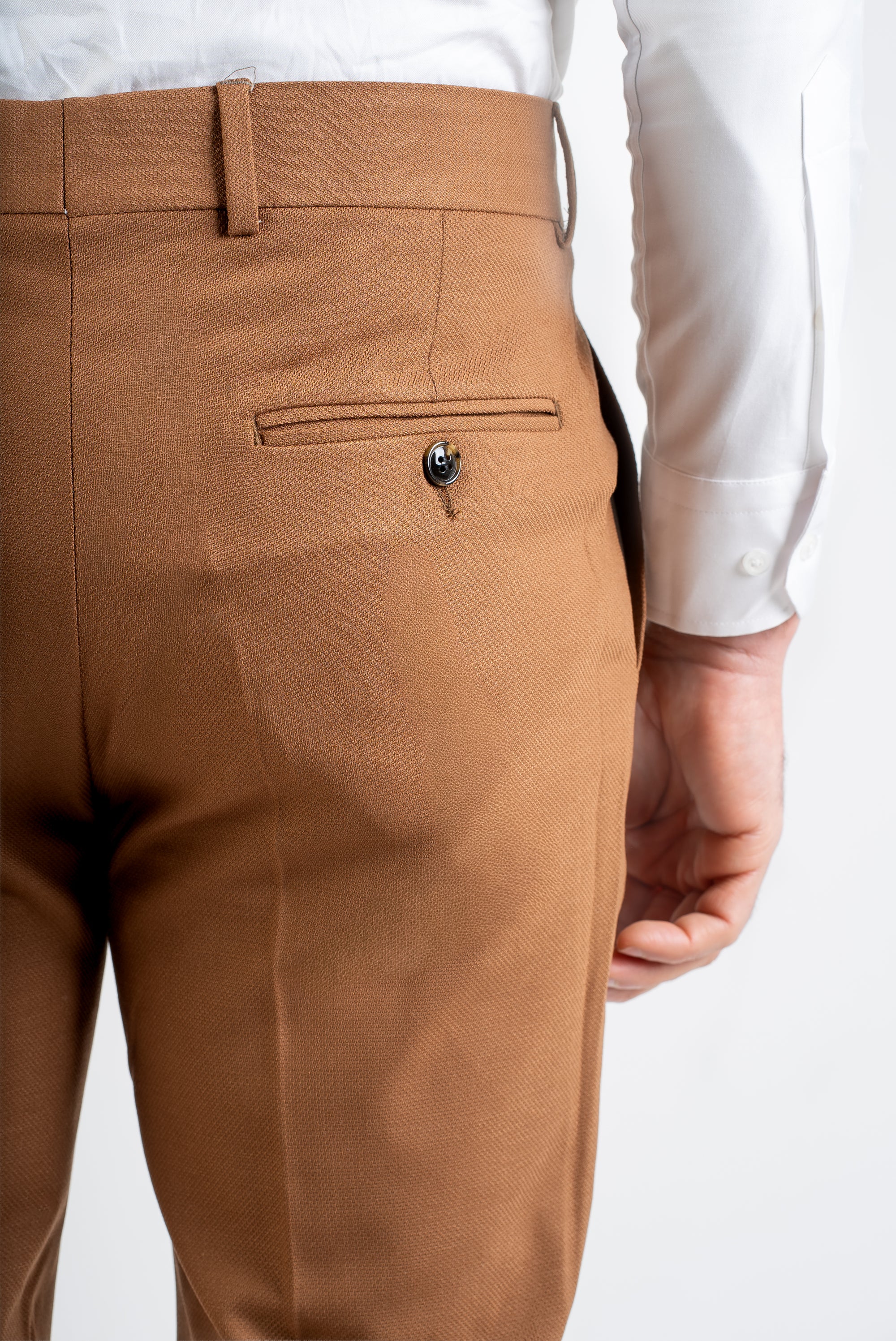 Elegant Slim Fit Tan Suit