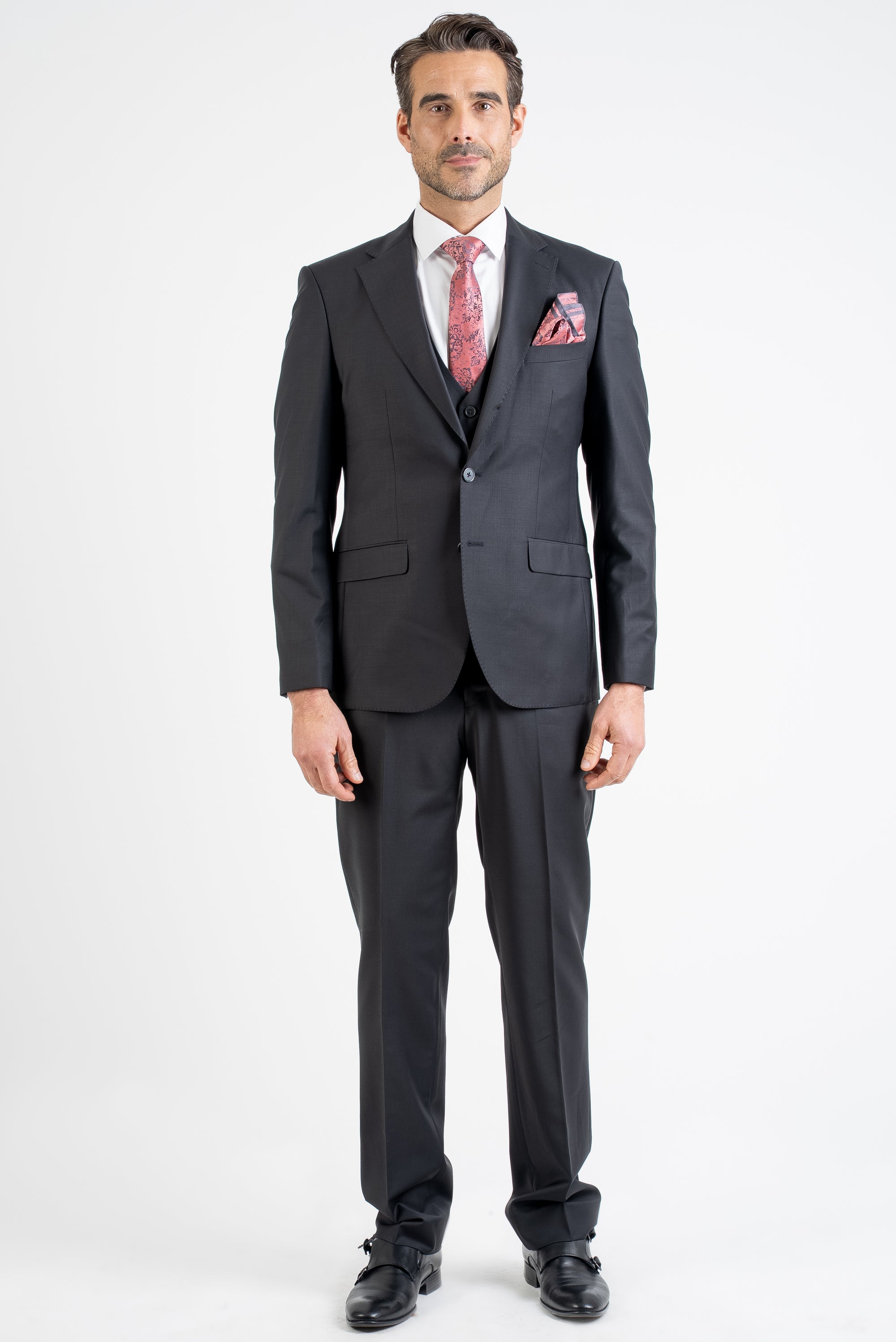 Elegant Charcoal Grey Suit