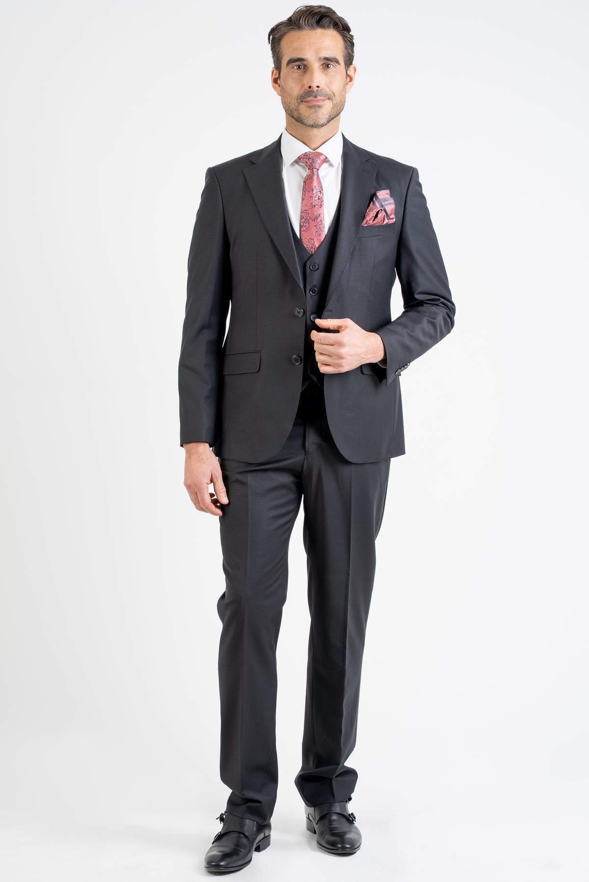 Elegant Charcoal Grey Suit