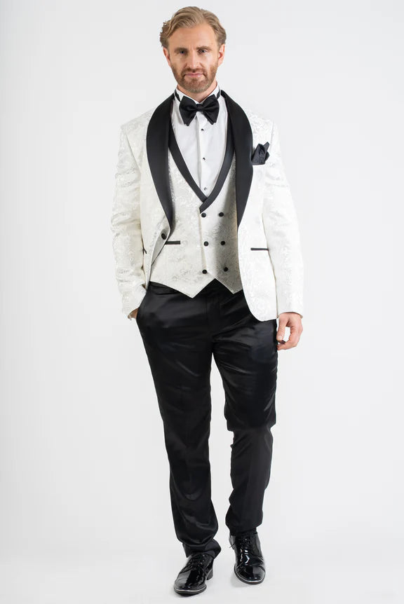 Three Piece Tuxedo White