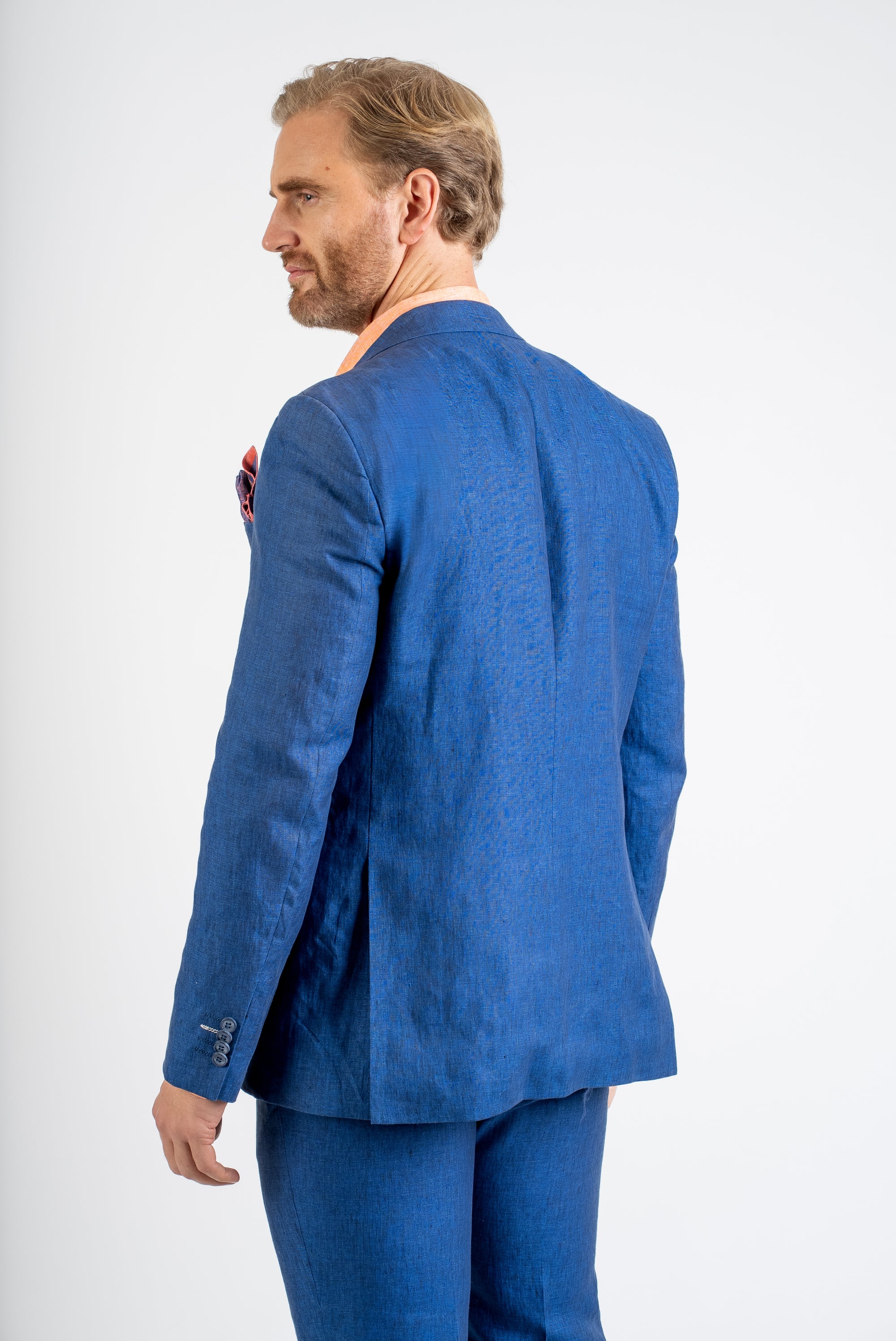 Linen Blue Suit