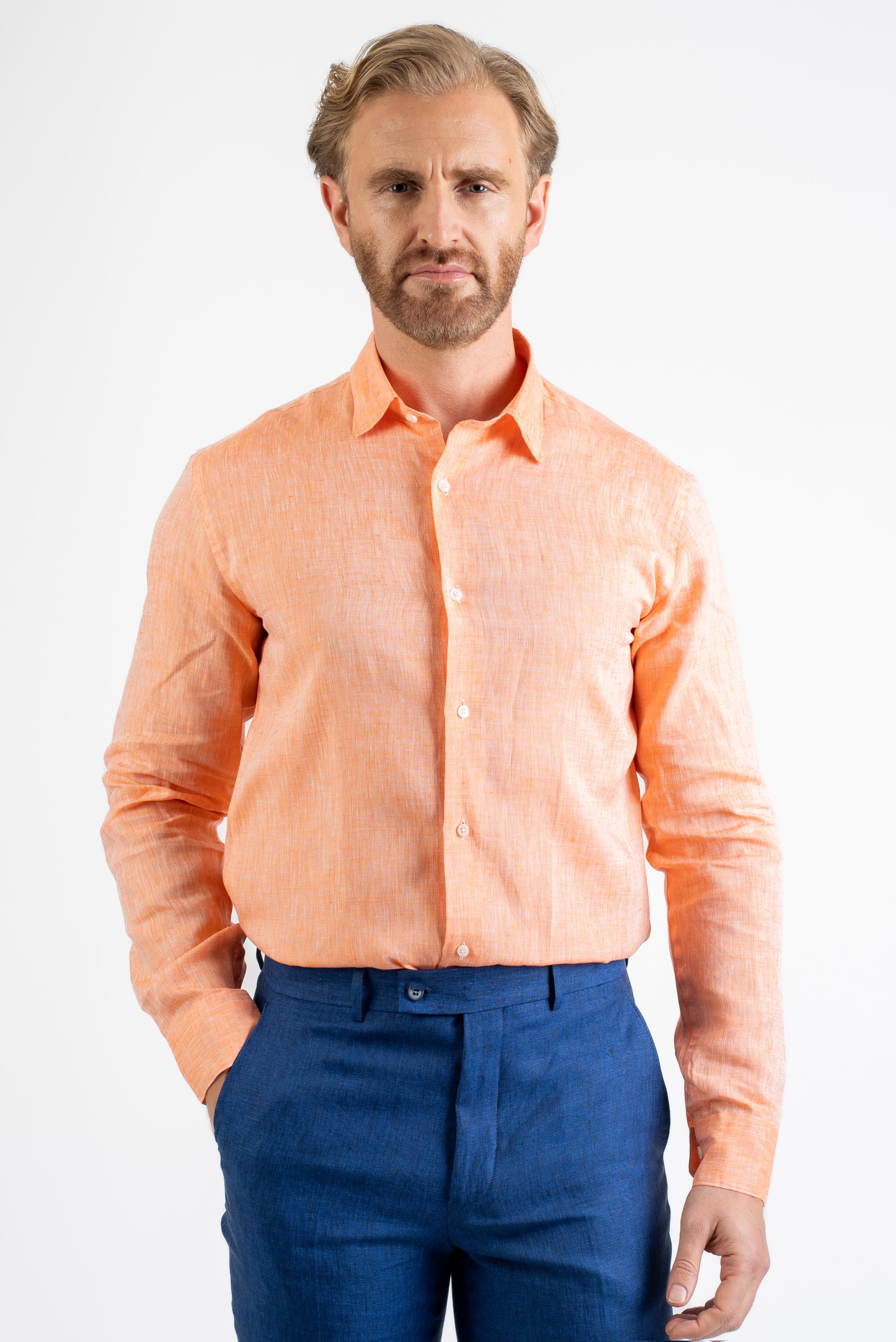 Linen Blue Suit