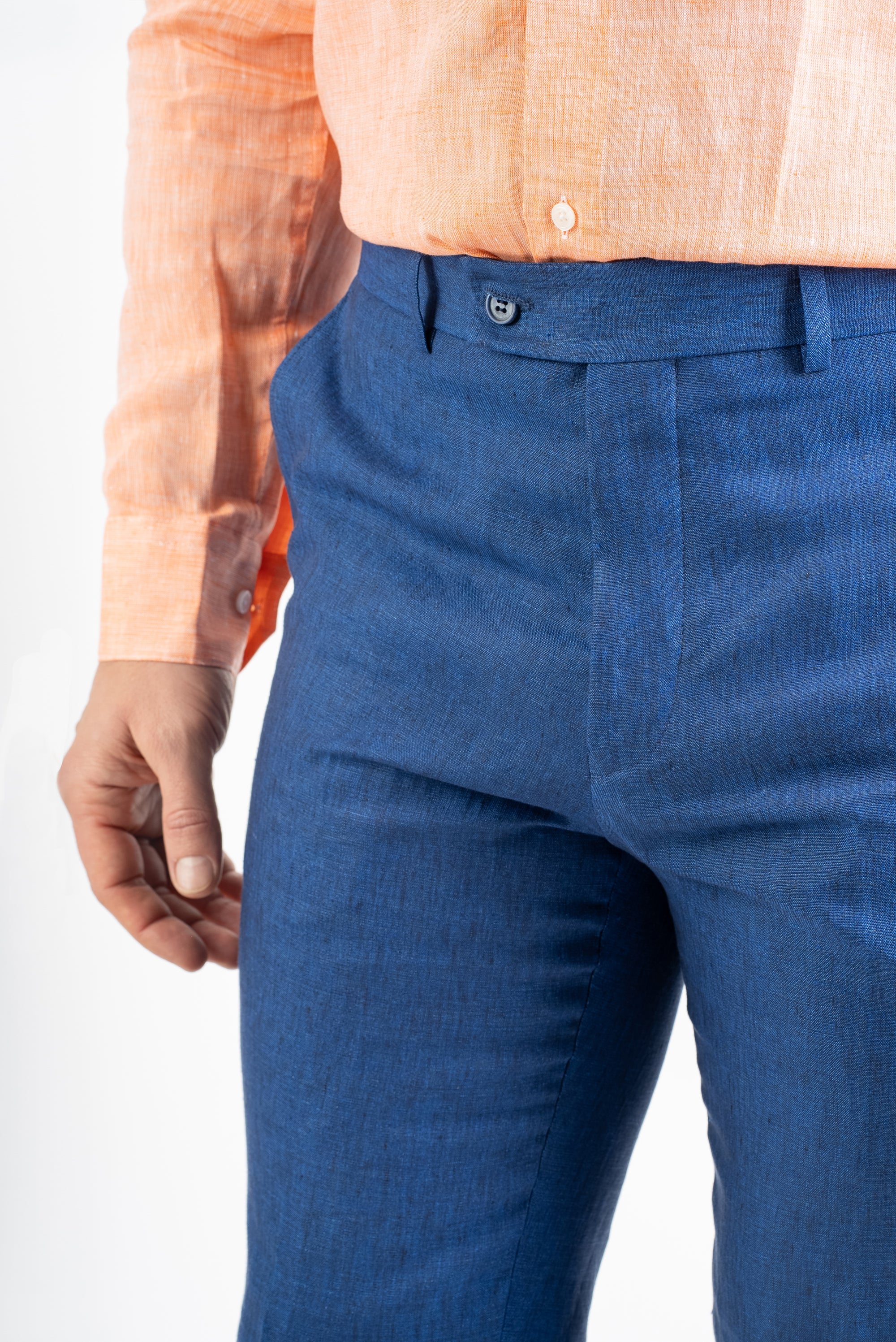 Linen Blue Suit