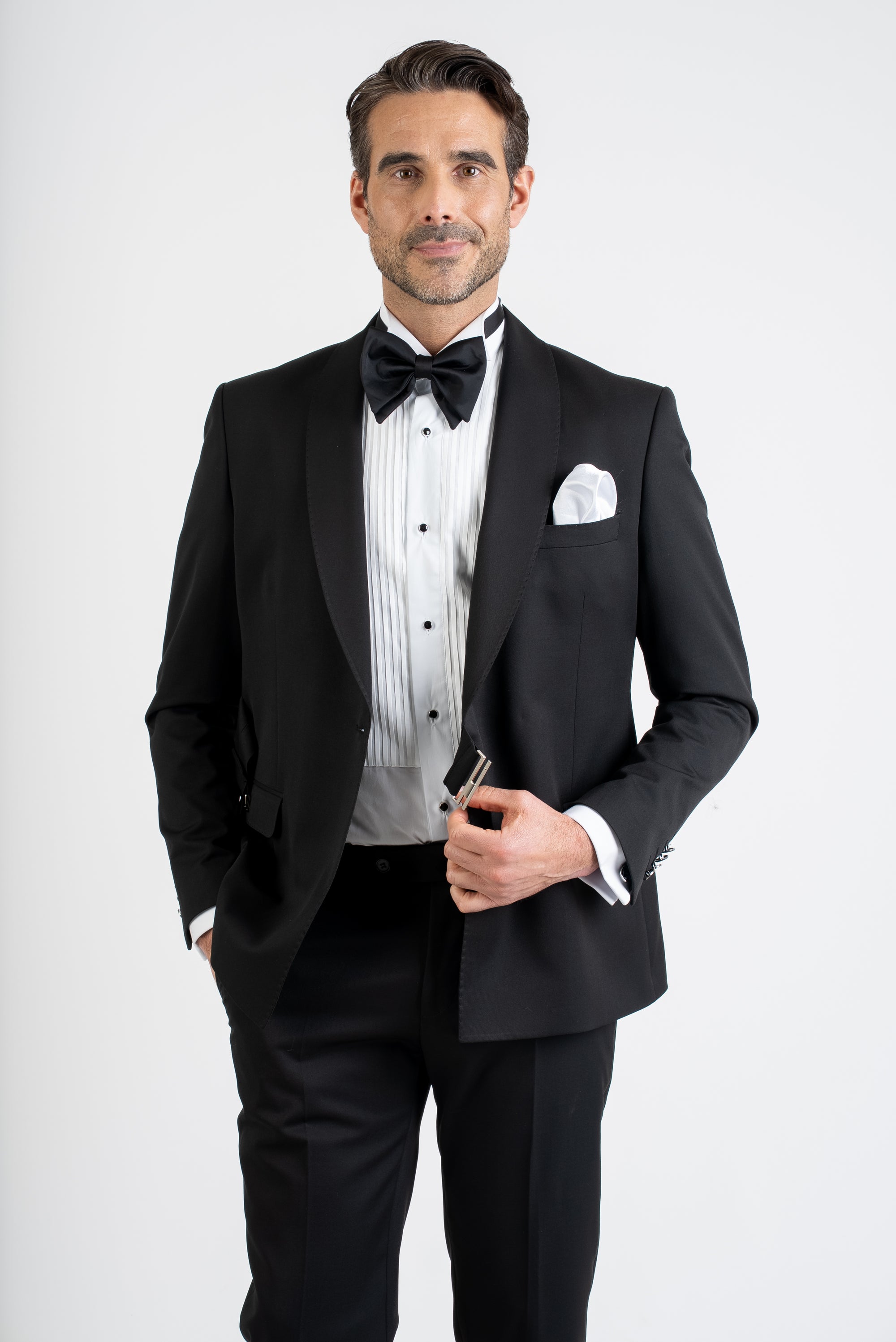 Black Two-Piece Men’s Suit  Premium Jacket & Trousers Set