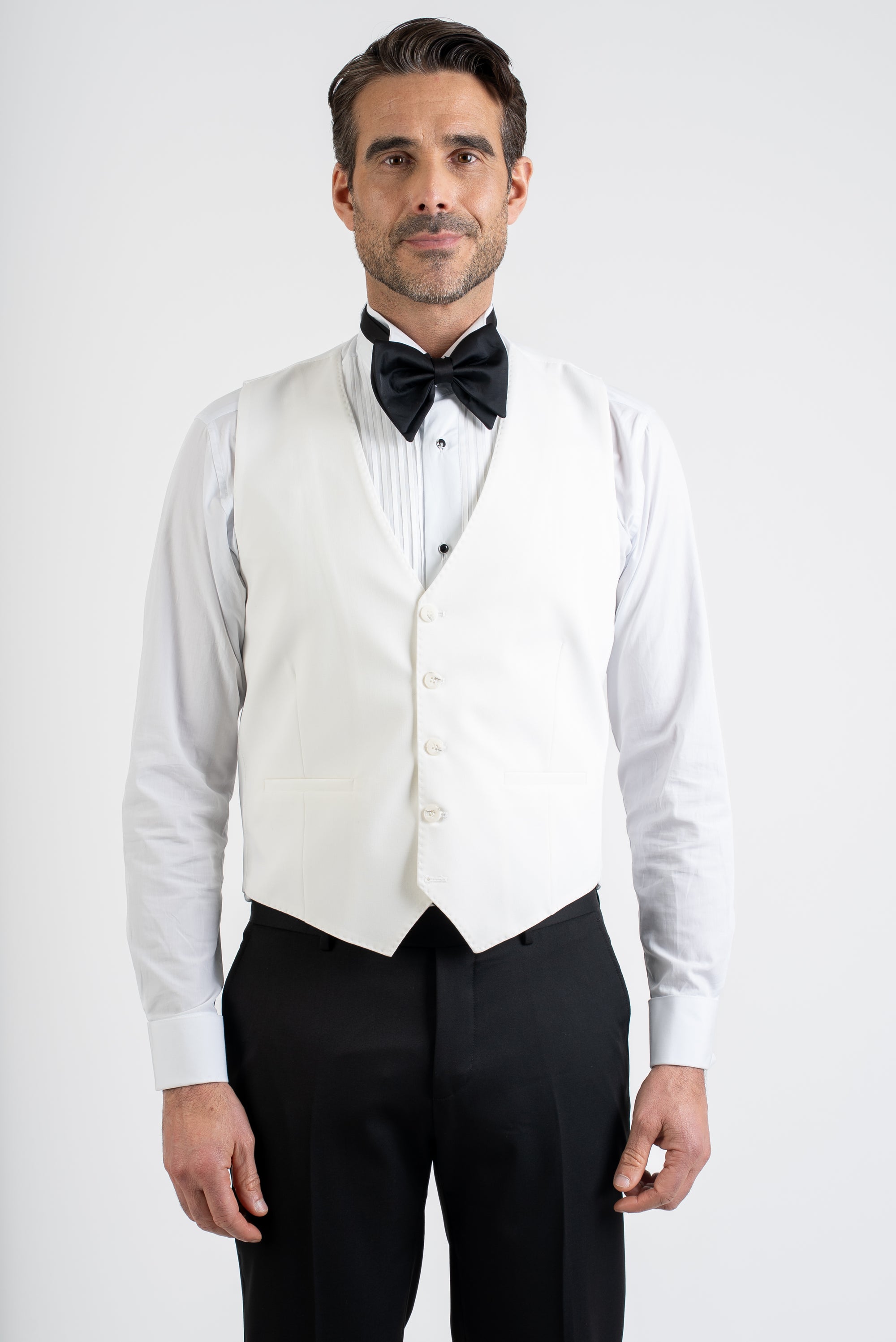 Slim Fit White Tuxedo