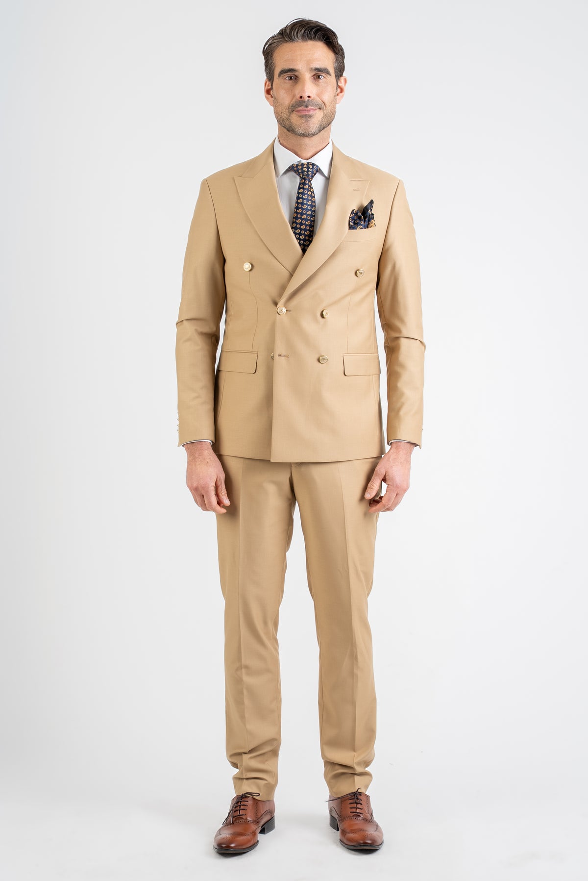 Double-Breasted Tailored Jacket & Trousers