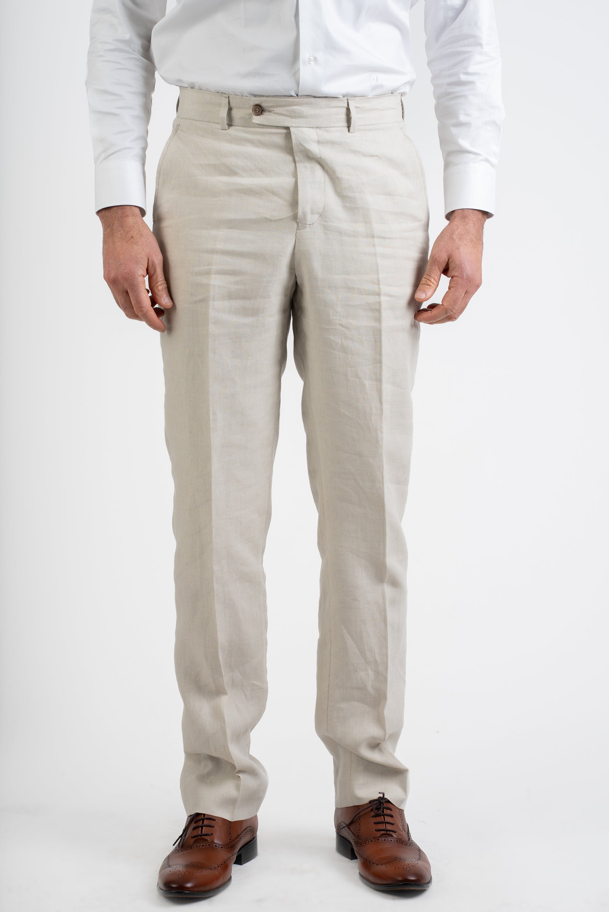 Beige Linen Suit Elegance