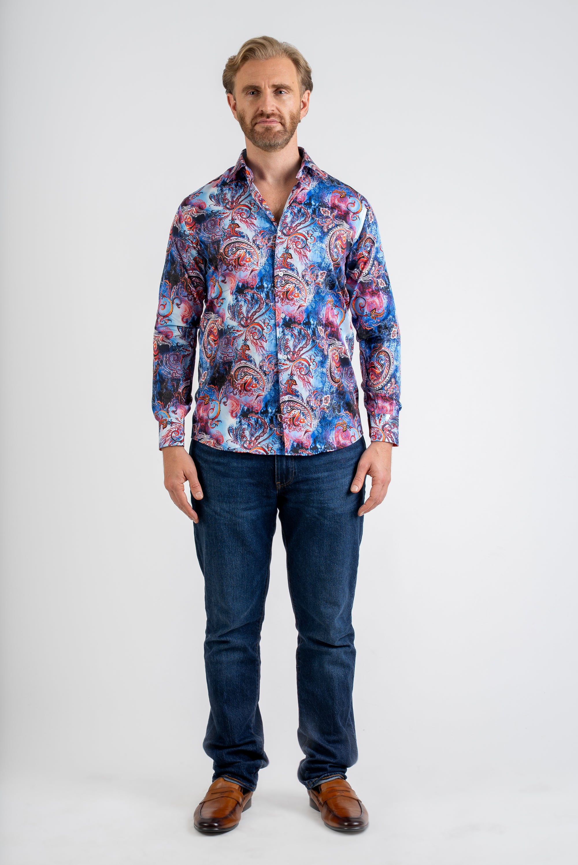 Men’s Patterned Shirt Tailored Fit