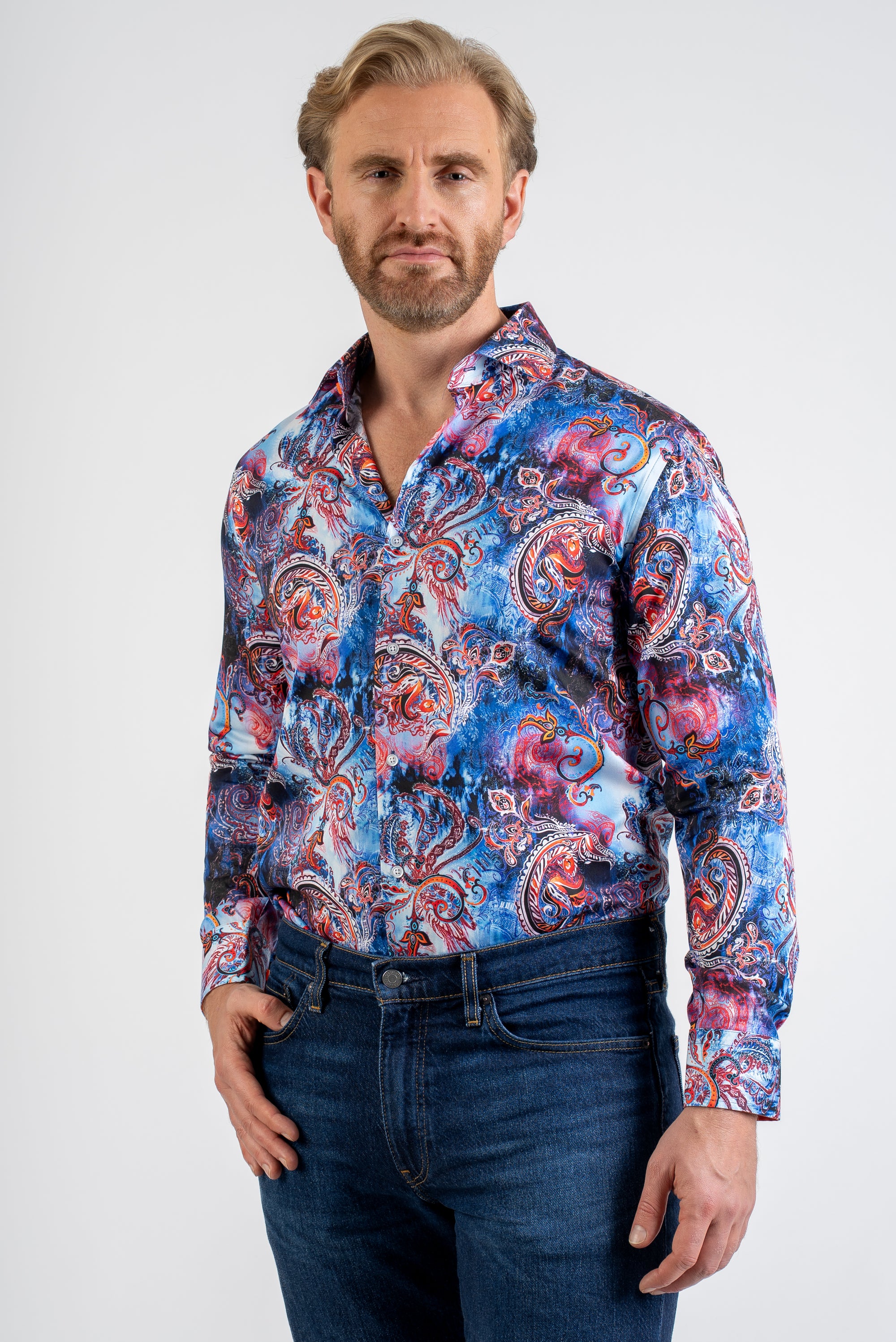Men’s Patterned Shirt Tailored Fit