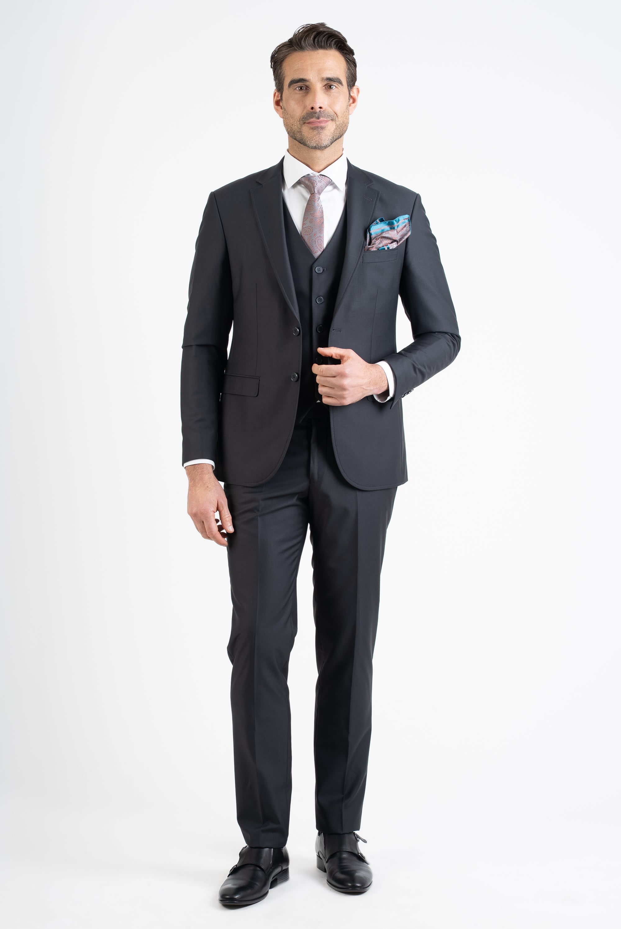 Luxury Slim Fit Dark Gray Suit